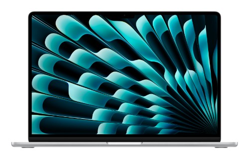 Apple MacBook Air Apple M M4 Laptop 38.9 cm (15.3") 24 GB 512 GB SSD Wi-Fi 6E (802.11ax) macOS Sequoia Silver