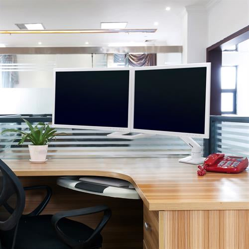 Ergotron HX Series 45-476-216 monitor mount / stand 81.3 cm (32") Desk White