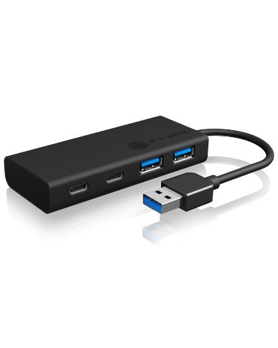ICY BOX IB-HUB1426-U3 USB 3.2 Gen 1 (3.1 Gen 1) Type-A 5000 Mbit/s Black