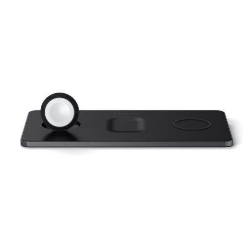 Satechi ST-X3TWCPM mobile device charger Headphones, Smartphone, Smartwatch Black AC Wireless charging Indoor