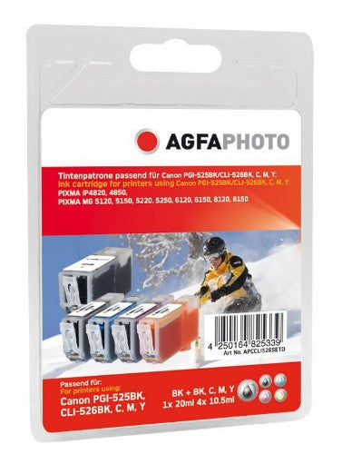 AgfaPhoto APCCLI526SETD ink cartridge Black, Cyan, Magenta, Yellow 5 pc(s)