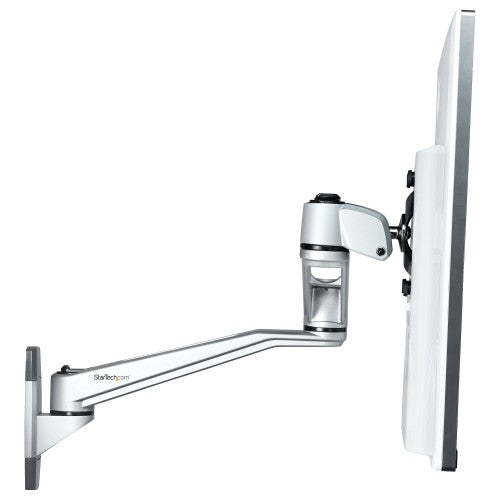StarTech.com Wall Mount Monitor Arm - Articulating Ergonomic VESA Wall Mount Monitor Arm - 20" (52cm) Long - Single Display up to 34 inch - Swivel/Tilt/Rotate - Adjustable Screen Mount