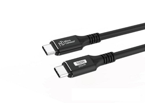 Microconnect USB3.2CC015 USB cable USB 3.2 Gen 2x2 0.15 m USB C Black