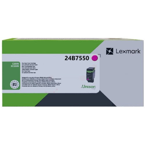 Lexmark 24B7550 Toner-kit magenta, 11.7K pages ISO/IEC 19752 for Lexmark C 2335