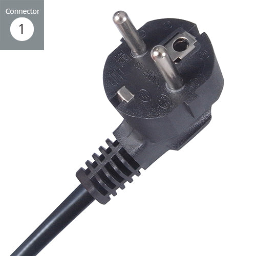 connektgear 2m European Mains Power Cable Schuko Plug to C13 Socket