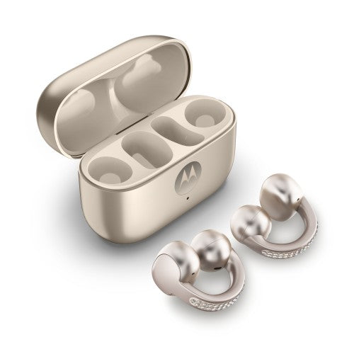 Motorola moto buds loop Headset Wireless Ear-clip-on Calls/Music/Sport/Everyday Bluetooth Beige