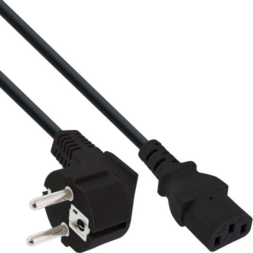 InLine B-16655 power cable Black 5 m Power plug type F C13 coupler