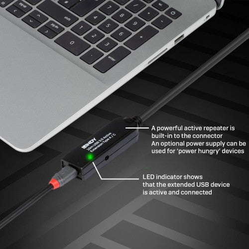 Lindy 10m USB 3.0 Active Extension Type A to C
