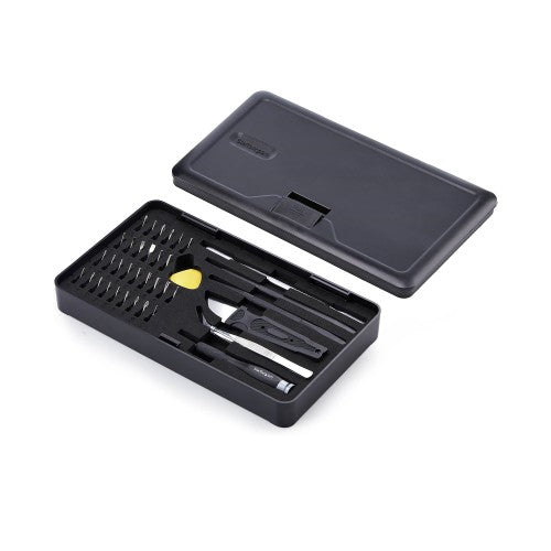 StarTech.com 40-Piece Computer Repair Toolkit for Laptop/PC/Electronics/Phone, 30-Bit Precision Screwdriver Set, Removable Lid with Magnetic Pad, Prying Tools