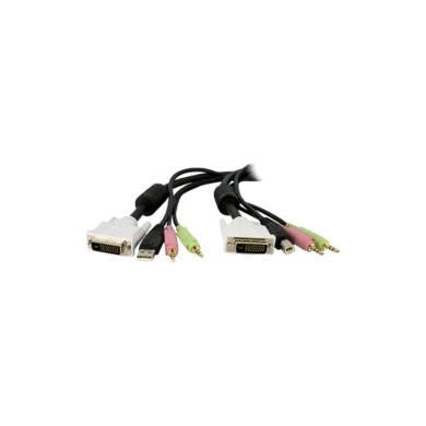 StarTech.com KVM Cable for DVI and USB KVM Switches with Audio & Microphone - 6ft