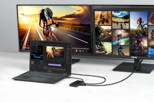 ASUS Dual 4K USB-C Dock DC201 Wired USB 3.2 Gen 2 (3.1 Gen 2) Type-C Black