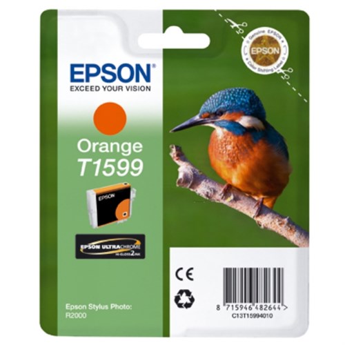 Epson C13T15994010/T1599 Ink cartridge orange, 1.2K pages 17ml for Epson Stylus Photo R 2000