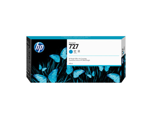 HP F9J76A/727 Ink cartridge cyan 300ml for HP DesignJet T 920/930