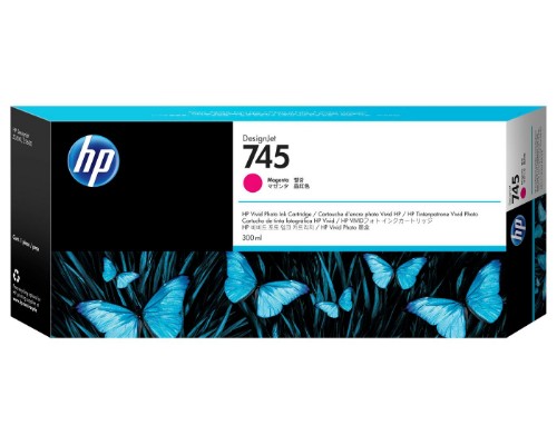 HP F9K01A/745 Ink cartridge magenta 300ml for HP DesignJet Z 2600