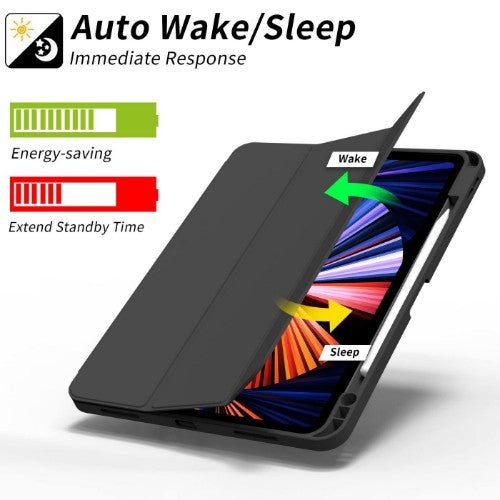 eSTUFF ES68201310-BULK tablet case Folio Black, Transparent