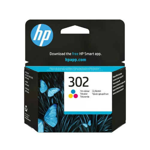 HP F6U65AE/302 Printhead cartridge color, 150 pages ISO/IEC 24711 4ml for HP DeskJet 1110/2130/OfficeJet 5200