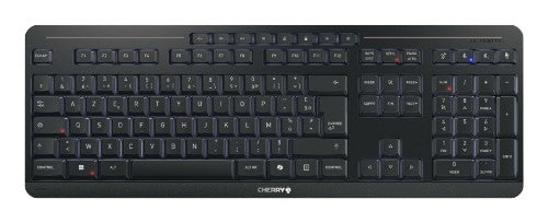 CHERRY Stream ultimate keyboard Home/Office USB + RF Wireless + Bluetooth AZERTY French Black