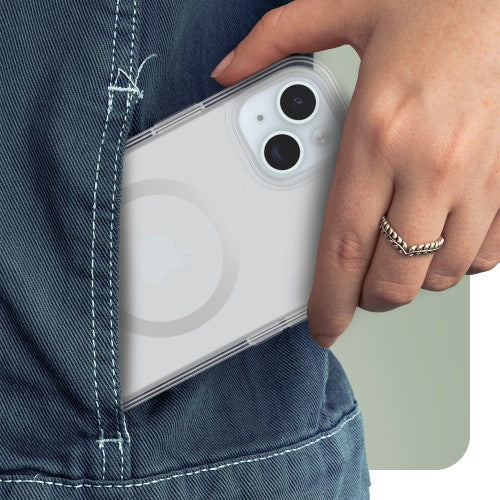 OtterBox Symmetry Series for MagSafe for iPhone 15 Plus, Clear