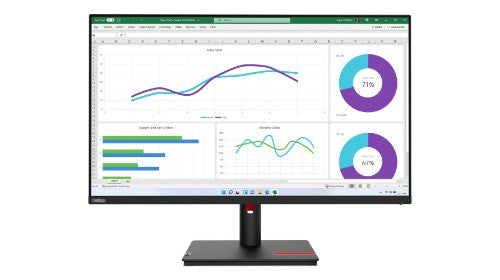 Lenovo ThinkVision T32h-30 computer monitor 80 cm (31.5") 2560 x 1440 pixels Quad HD LED Black