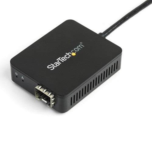 StarTech.com USB 3.0 to Fiber Optic Converter - Compact USB to Open SFP Adapter - USB to Gigabit Network Adapter - USB 3.0 Fiber Adapter Multi Mode(MMF)/Single Mode Fiber(SMF) Compatible
