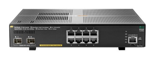 HPE Aruba Networking 2930F 8G PoE+ 2SFP+ Managed L3 Gigabit Ethernet (10/100/1000) Power over Ethernet (PoE) 1U