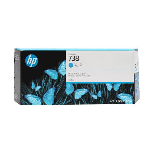 HP 676M6A/738 Ink cartridge cyan 300ml for HP DesignJet T 850