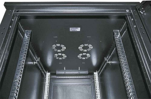 Intellinet 19" Server Cabinet - Free Standing, 42U, 800x1000mm (width x depth), Black, Flatpack, Max 1500kg, Multi-Point Door Lock, One Lock Per Side Panel, Usable Depth 123 to 773mm, IP20 rated, Rack, Steel