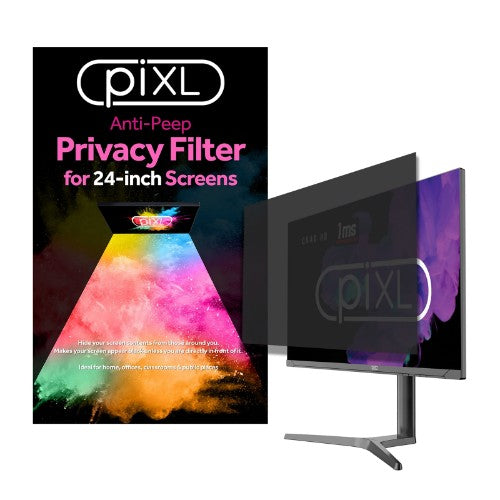 piXL 24-Inch Monitor Privacy Screen/ Privacy Filter, Anti-Glare, Anti-Peep, Anti-Static, Blackout