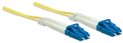 Intellinet Fiber Optic Patch Cable, OS2, LC/LC, 3m, Yellow, Duplex, Single-Mode, 9/125 µm, LSZH, Fibre, Lifetime Warranty