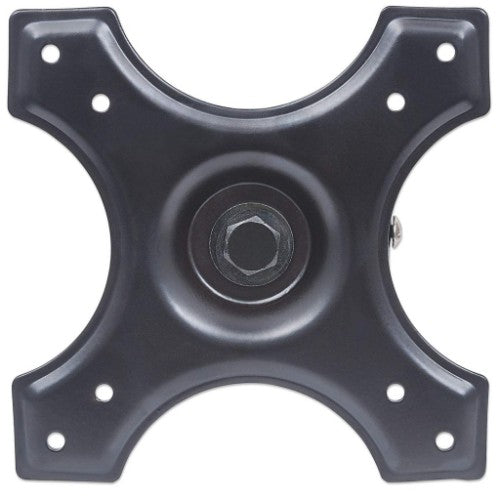 Manhattan Wall Mount for TV & Monitors (Fixed), For screens 10" to 32", VESA compatability: 75x75mm and 100x100mm - check the dimensions of the four mounting holes on back of screen to ensure it fits, Max 15kg, Black, Bracket