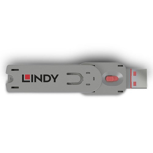 Lindy USB Type A Port Blocker Key, Pink