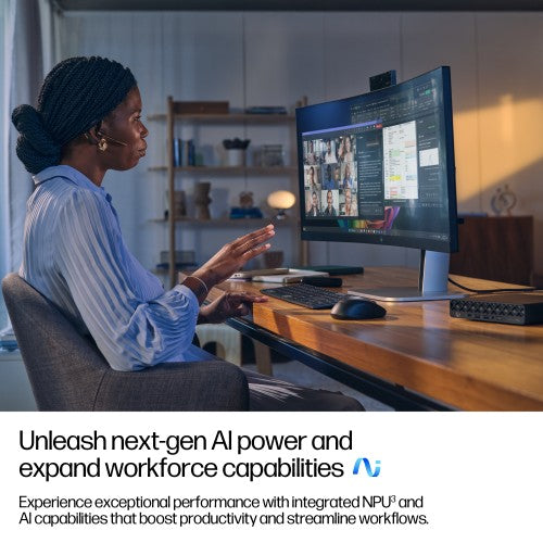 HP EliteDesk 8 Mini G1a AI Copilot+ PC AMD Ryzen™ AI 7 350 32 GB DDR5-SDRAM 1 TB SSD Windows 11 Pro Mini PC AI PC Black