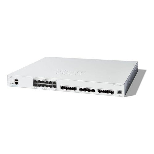 Cisco Catalyst 1300-24XTS Managed Switch, 12 Port 10G Copper, 12x10GE SFP+, Limited Lifetime Protection (C1300-24XTS)