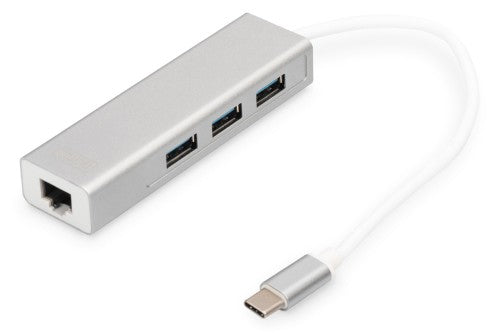 Digitus USB Type-C™ 3-Port Hub + Gigabit Ethernet