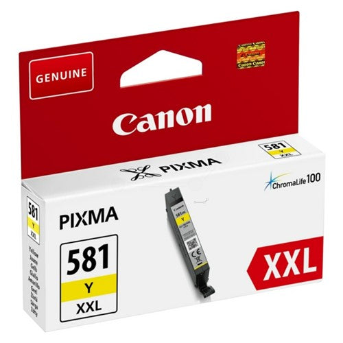 Canon 1997C001/CLI-581YXXL Ink cartridge yellow extra High-Capacity, 825 pages ISO/IEC 19752 322 Photos 11.7ml for Canon Pixma TS 6150/8150