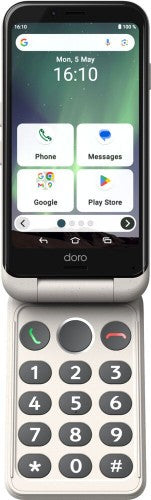 Doro Aurora A20 11.4 cm (4.5") Dual SIM Android 14 4G USB Type-C 4 GB 64 GB 3000 mAh Black, White