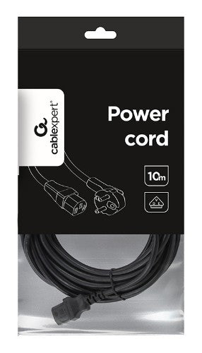 Gembird PC-186-VDE-10M power cable Black CEE7/4 C14 coupler