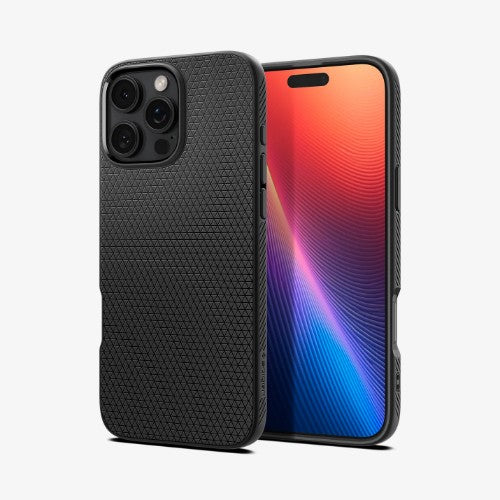 Spigen Liquid Air mobile phone case 16 cm (6.3") Cover Black