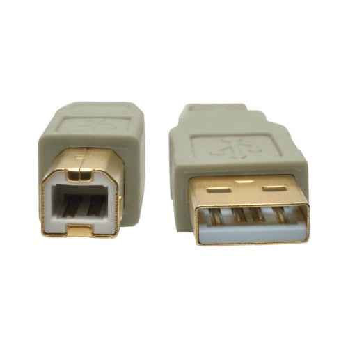 Tripp Lite U022-006-BE USB 2.0 A to B Cable (M/M), Beige, 6 ft. (1.83 m)
