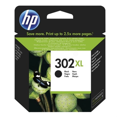 HP F6U68AE/302XL Printhead cartridge black high-capacity, 430 pages ISO/IEC 24711 8.5ml for HP DeskJet 1110/2130/OfficeJet 5200