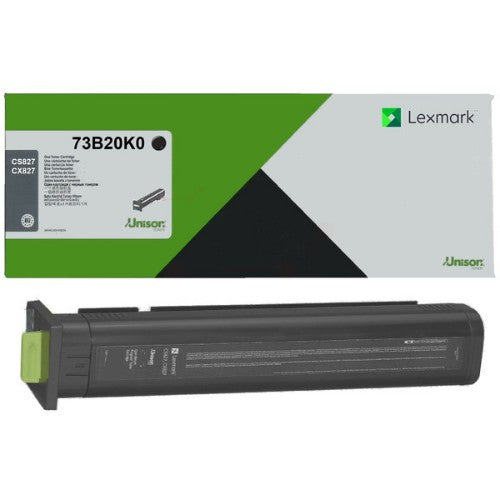 Lexmark 73B20K0 Toner-kit black return program, 20K pages ISO/IEC 19752 for Lexmark CS 827