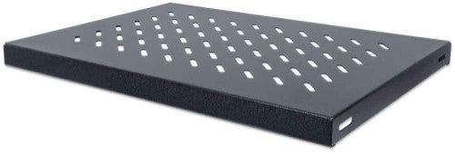 Intellinet 19" Fixed Shelf, 1U, 345mm Depth, Max 50kg, Black