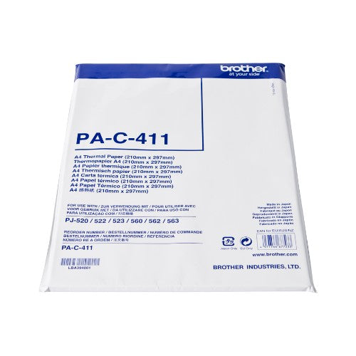 Brother PA-C411 Thermal-transfer paper DIN A4, 100 pages for Brother PJ-520