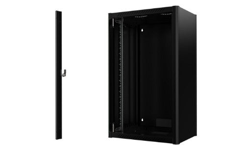 Lanview RWM20U45BL rack cabinet 20U Wall mounted rack Black