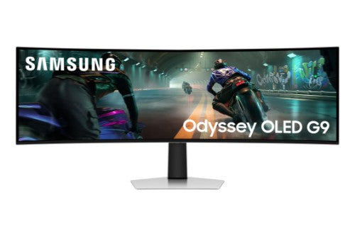 Samsung G91SD computer monitor 124.5 cm (49") 5120 x 1440 pixels Dual QHD OLED Silver