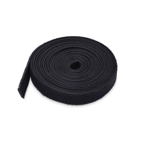 StarTech.com 75ft (22.8m) Hook and Loop Roll, 0.5in Wide, Black, Cut-to-Size Reusable Cable Ties, Fastener Tape, Adjustable Fabric Wraps, Bulk Roll