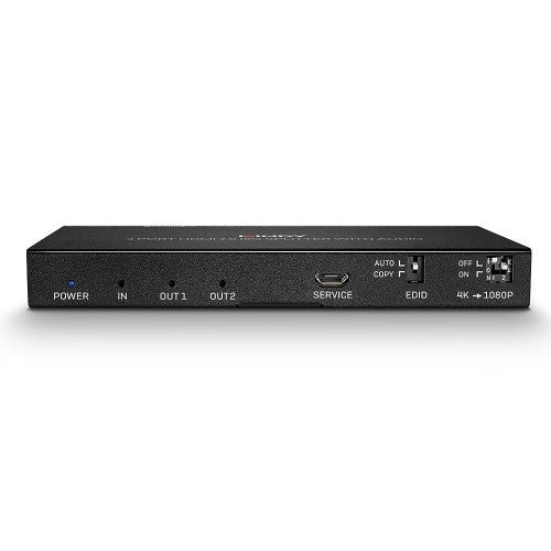 Lindy 2 Port HDMI 18G Splitter with Audio and Downscaling
