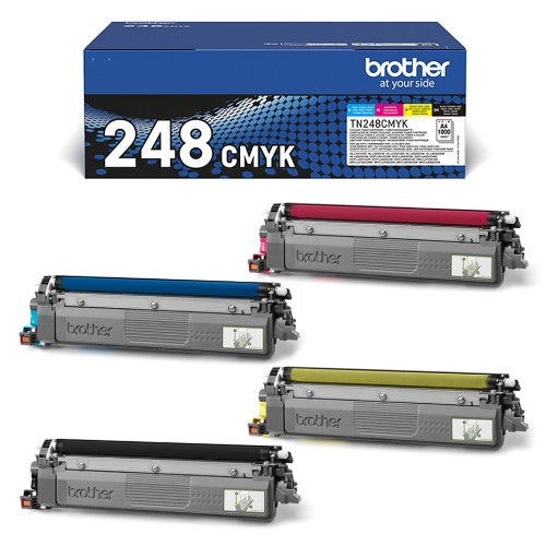 Brother TN-248CMYK Toner MultiPack Bk,C,M,Y, 4x1K pages ISO/IEC 19752 Pack=4 for Brother DCP-L 3500/HL-L 8200