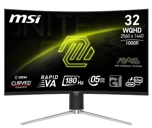 MSI MAG 325CQRF QD E2 computer monitor 80 cm (31.5") 2560 x 1440 pixels Wide Quad HD LED Black