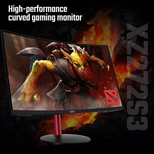 Acer NITRO XZ2 Nitro XZ272S3 curved gaming monitor - 27", 1500R, Full HD, 180Hz, 1ms, FreeSync Premium, DisplayHDR 400, HDMI & DP